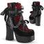 4 1/2" Heel, 2" PF Ankle Boot, Side Zip Pleaser Demonia CHARADE/110