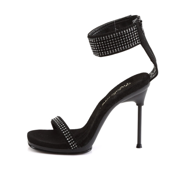 Rhinestone Ankle Cuff Mini Platform Stiletto Sandal High Heels Shoes Pleaser Fabulicious CHIC/40
