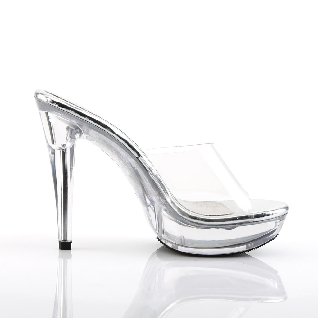 Sexy Platform Stiletto Open Toe Slide Mule Stiletto High Heels Shoes Pleaser Fabulicious COCKTAIL/501