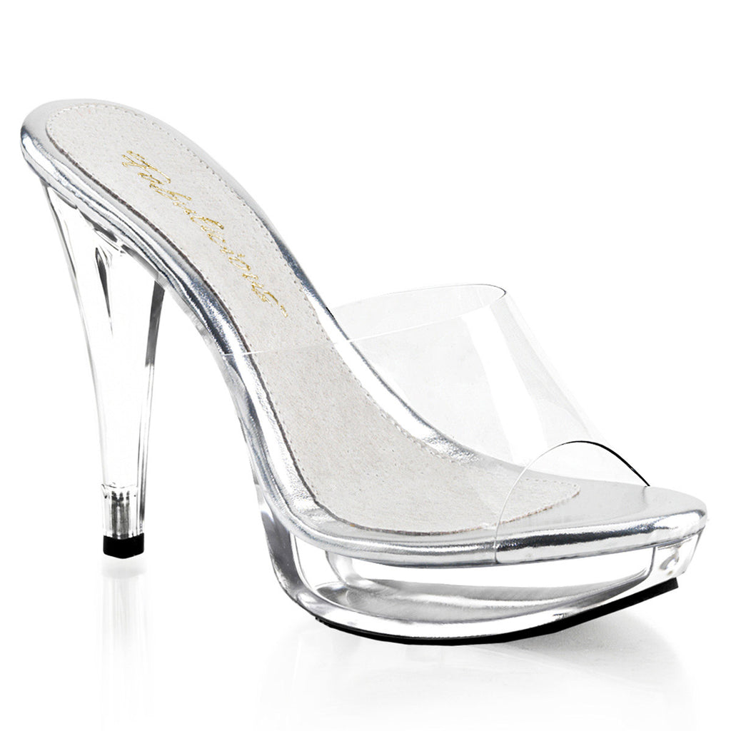 Sexy Platform Stiletto Open Toe Slide Mule Stiletto High Heels Shoes Pleaser Fabulicious COCKTAIL/501
