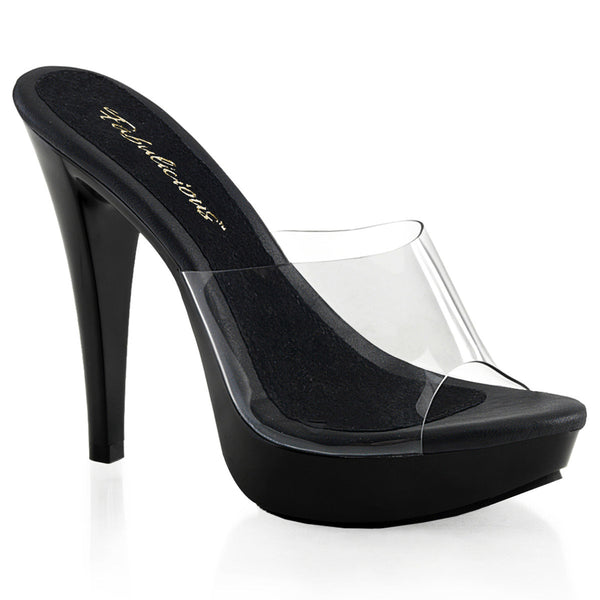Sexy Platform Stiletto Open Toe Slide Mule Stiletto High Heels Shoes Pleaser Fabulicious COCKTAIL/501