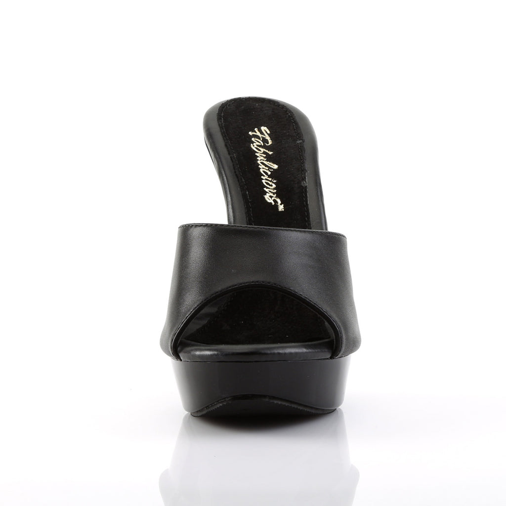 Sexy Leather Upper Platform Stiletto Slide Mule High Heels Shoes Pleaser Fabulicious COCKTAIL/501L