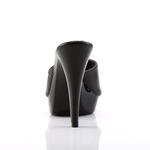 Sexy Leather Upper Platform Stiletto Slide Mule High Heels Shoes Pleaser Fabulicious COCKTAIL/501L