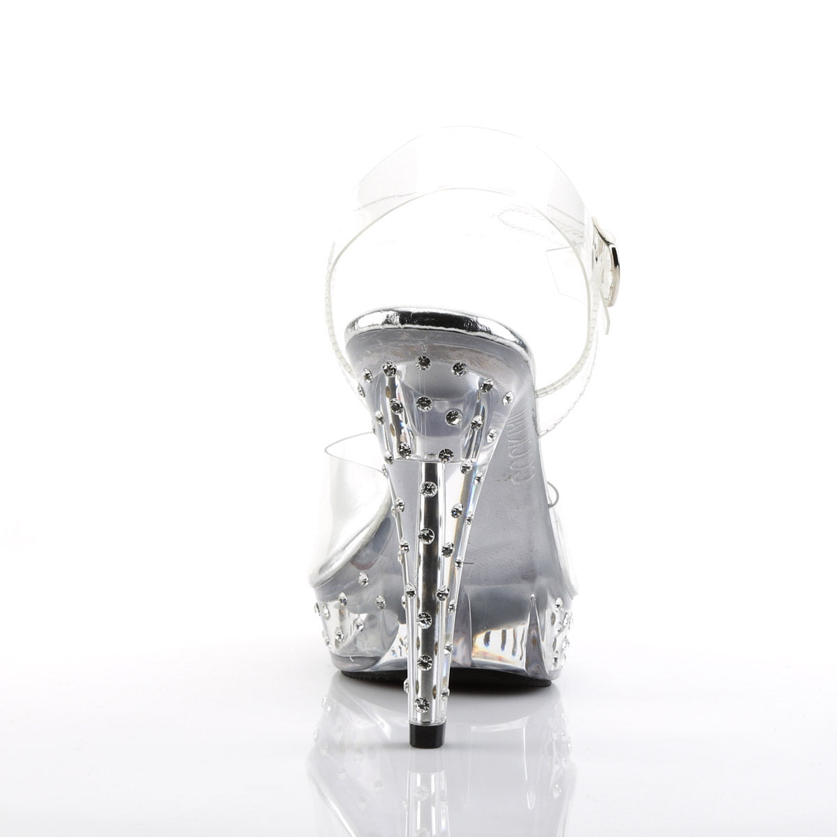 Sexy Rhinestone Studs Platforms Ankle Strap Sandals High Heels Shoes Pleaser Fabulicious COCKTAIL/508SDT