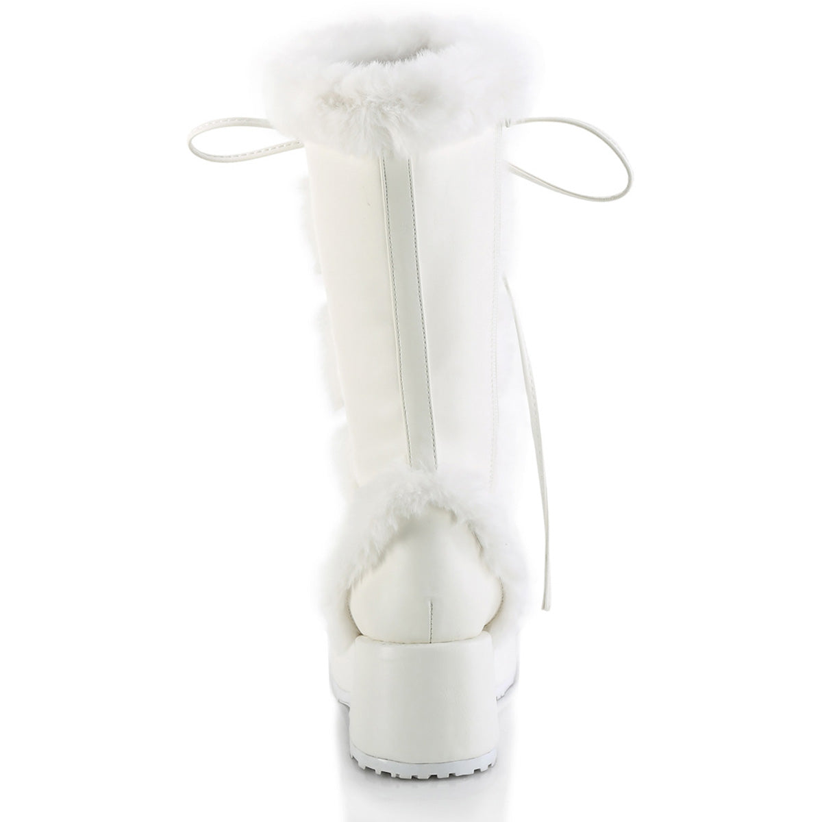 2 3/4" Platform Lace-Up Mid-Calf Boot, Side Zip Pleaser Demonia CUBBY/311