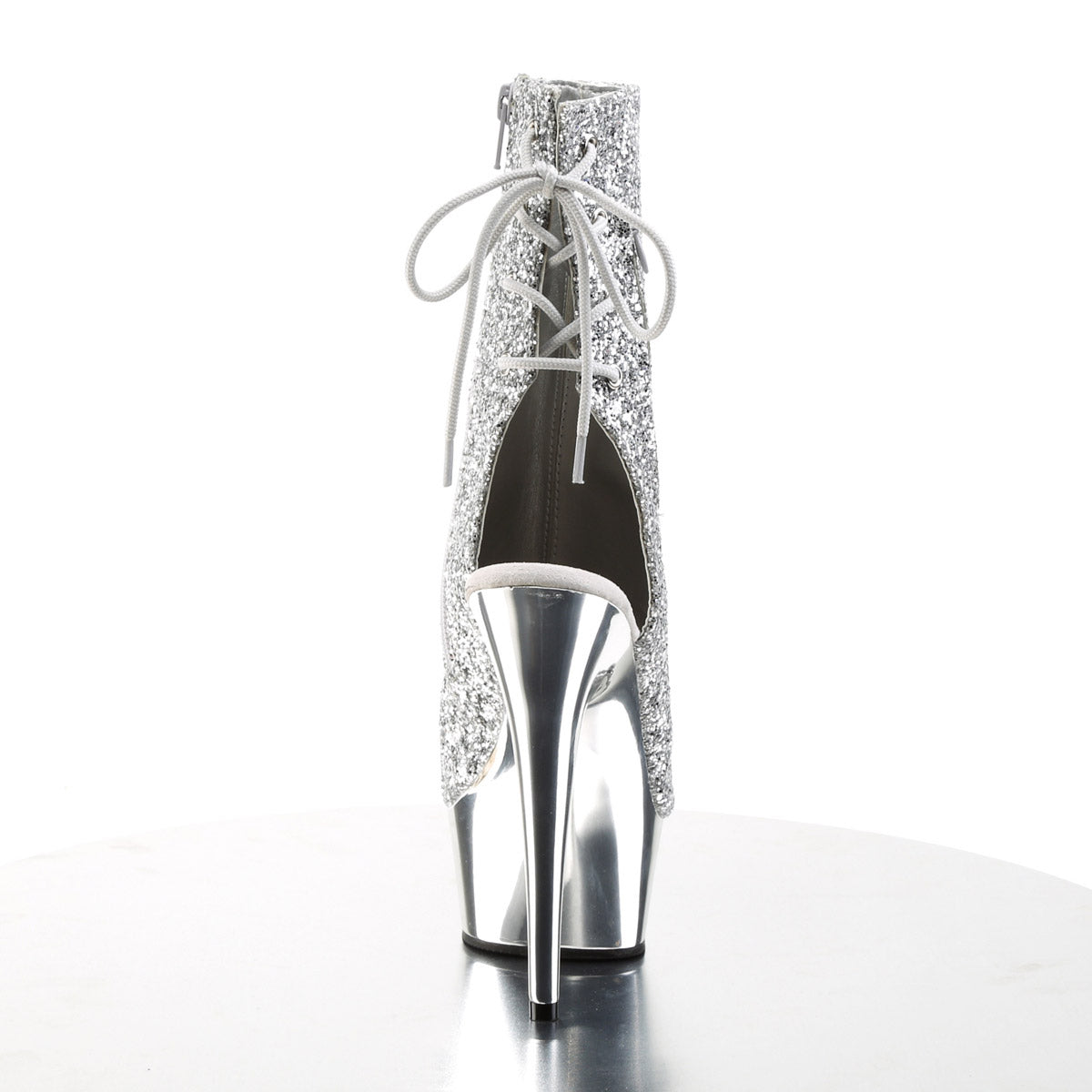 Peep Toe Lace Platform Stiletto Glitter Ankle Boot High Heels Shoes Pleaser Pleaser DELIGHT/1018G