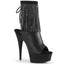 6" Heel, 1 3/4" Pf Open Toe Rs Fringe Ankle Boot, Side Zip Pleaser Pleaser DELIGHT/1018RSF