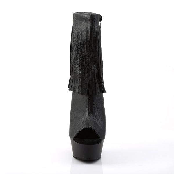 Sexy Fringe Ankle Bootie Peep Toe Platform Stiletto High Heels Shoes Pleaser  DELIGHT/1019