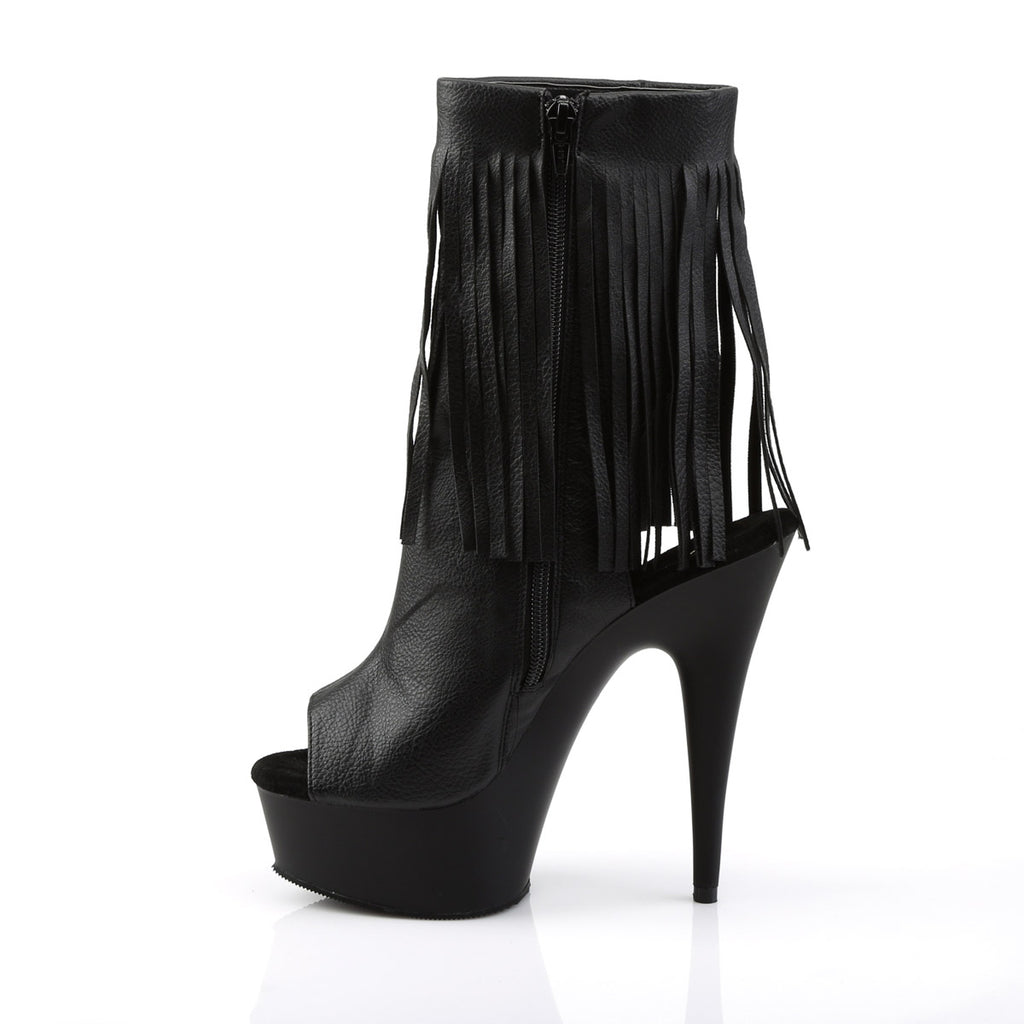 Sexy Fringe Ankle Bootie Peep Toe Platform Stiletto High Heels Shoes Pleaser  DELIGHT/1019