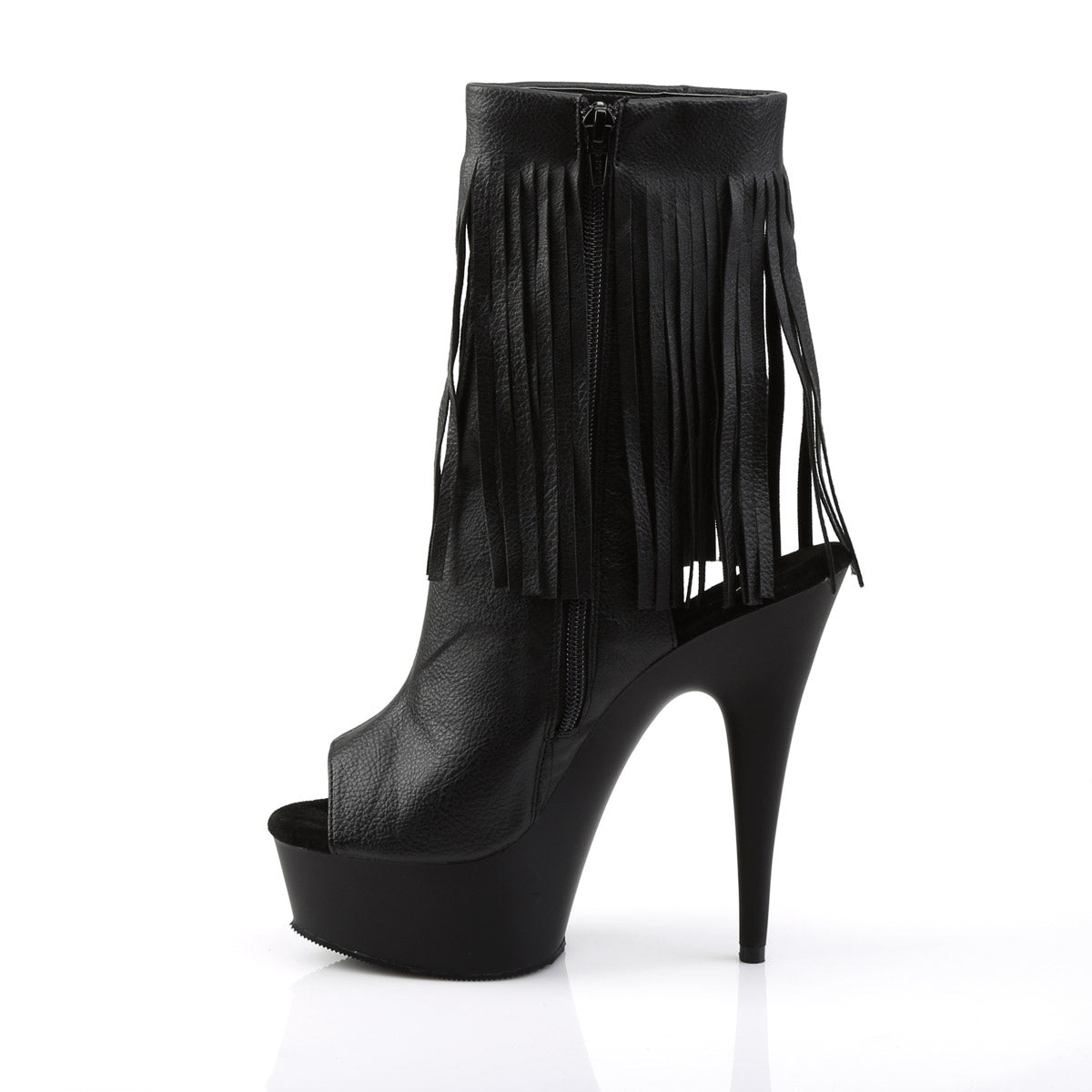 Sexy Fringe Ankle Bootie Peep Toe Platform Stiletto High Heels Shoes Pleaser  DELIGHT/1019