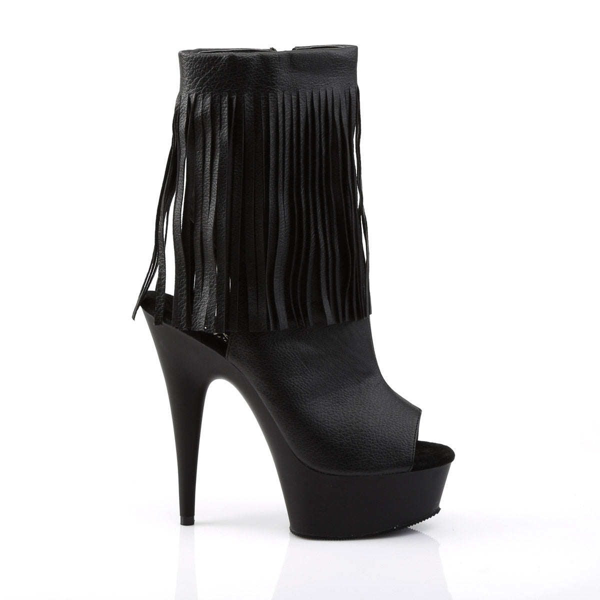Sexy Fringe Ankle Bootie Peep Toe Platform Stiletto High Heels Shoes Pleaser  DELIGHT/1019