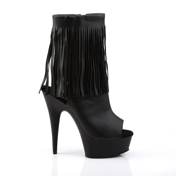 Sexy Fringe Ankle Bootie Peep Toe Platform Stiletto High Heels Shoes Pleaser  DELIGHT/1019