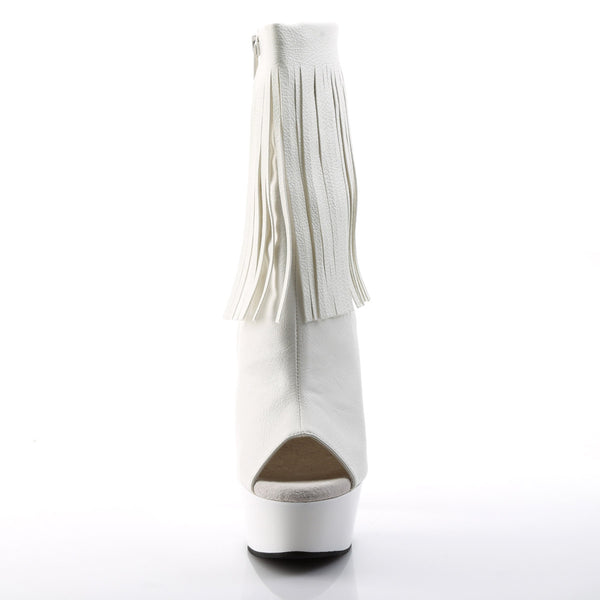 Sexy Fringe Ankle Bootie Peep Toe Platform Stiletto High Heels Shoes Pleaser  DELIGHT/1019
