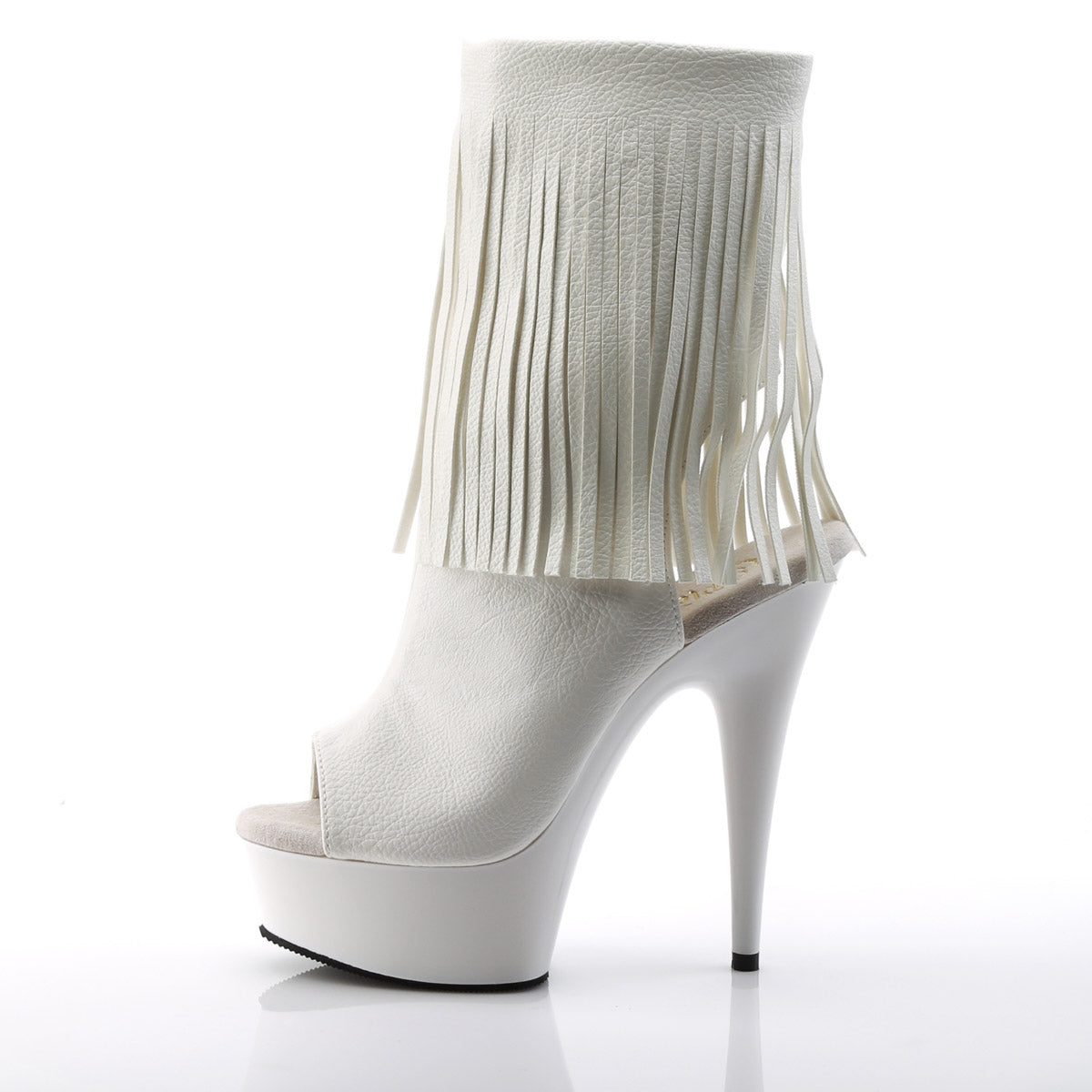 Sexy Fringe Ankle Bootie Peep Toe Platform Stiletto High Heels Shoes Pleaser  DELIGHT/1019