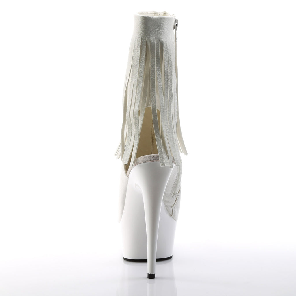 Sexy Fringe Ankle Bootie Peep Toe Platform Stiletto High Heels Shoes Pleaser  DELIGHT/1019