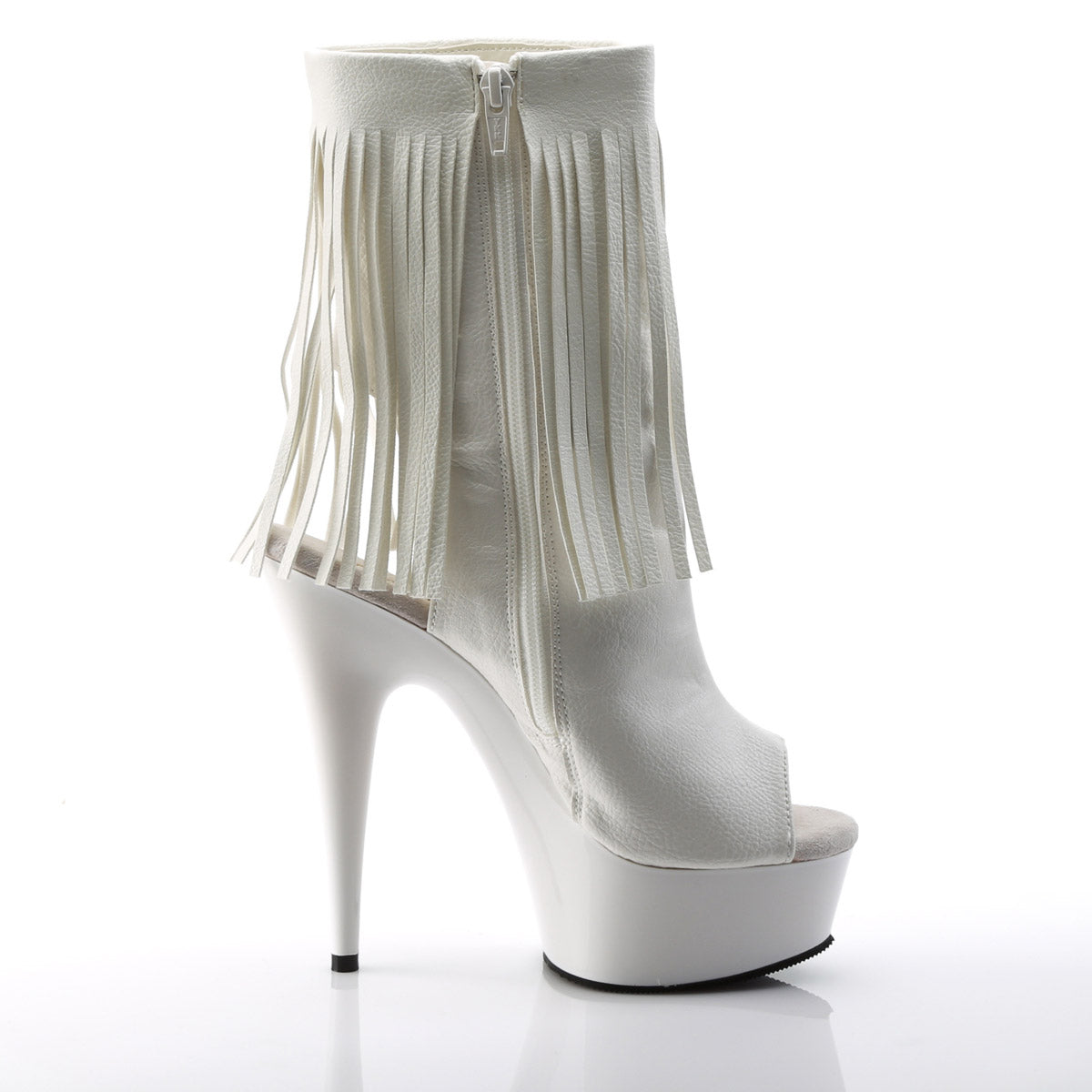 Sexy Fringe Ankle Bootie Peep Toe Platform Stiletto High Heels Shoes Pleaser  DELIGHT/1019