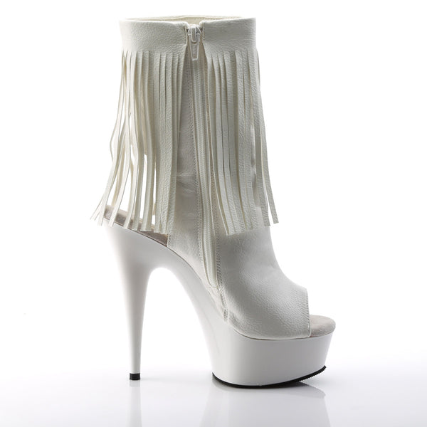 Sexy Fringe Ankle Bootie Peep Toe Platform Stiletto High Heels Shoes Pleaser  DELIGHT/1019