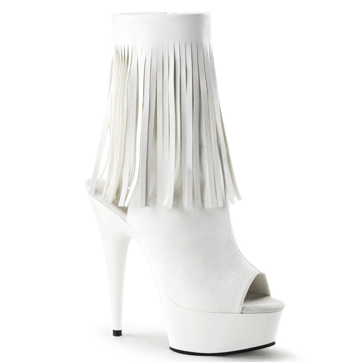 Sexy Fringe Ankle Bootie Peep Toe Platform Stiletto High Heels Shoes Pleaser  DELIGHT/1019