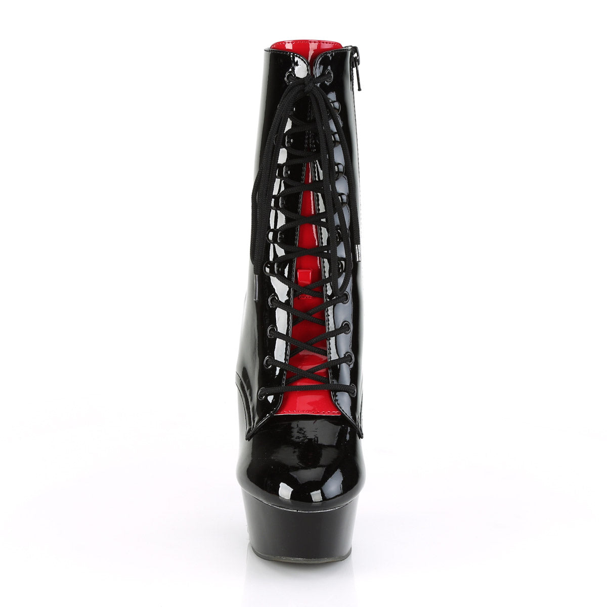 Pleaser Delight-1020FH Two-Tone Lace-Up Platform Ankle Boot with 6 Inch Heel Secondary image