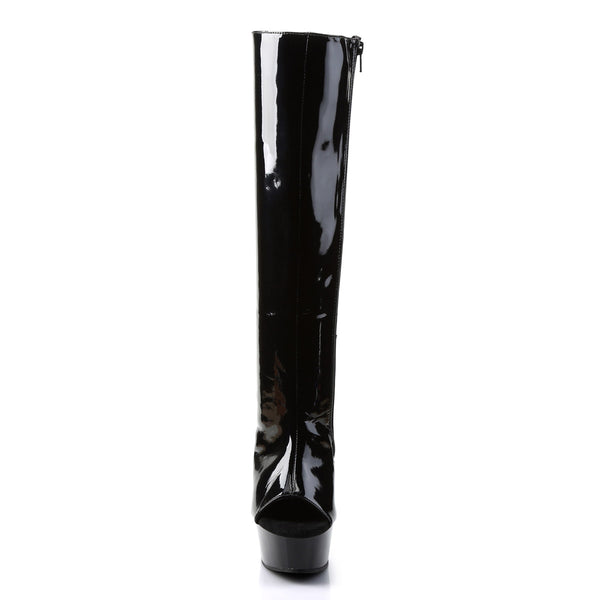 Hot Lace Up Back Zip Closure Platform Stiletto Knee High Boots Shoes Pleaser Pleaser DELIGHT/2018
