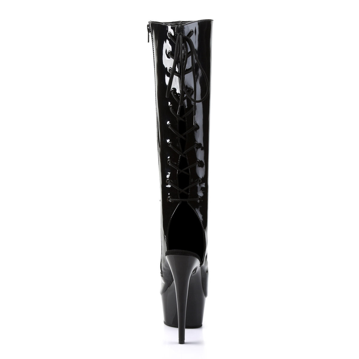 Hot Lace Up Back Zip Closure Platform Stiletto Knee High Boots Shoes Pleaser Pleaser DELIGHT/2018
