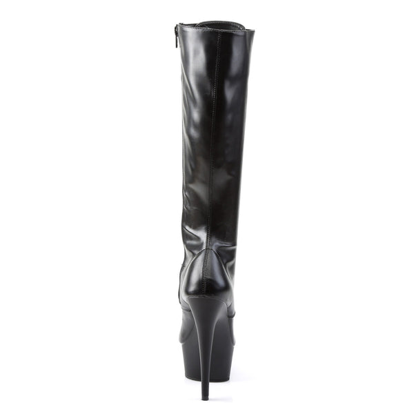 Sexy Full Lace Up Stretch Knee High Platform Stiletto Boots Shoes Pleaser Pleaser DELIGHT/2023