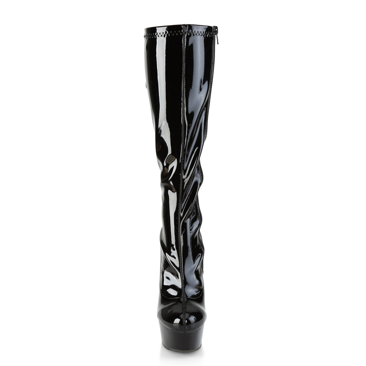 Pleaser Delight-2029 Women's 6" Heel Lace-Up Back Platform Knee High Boots Secondary image