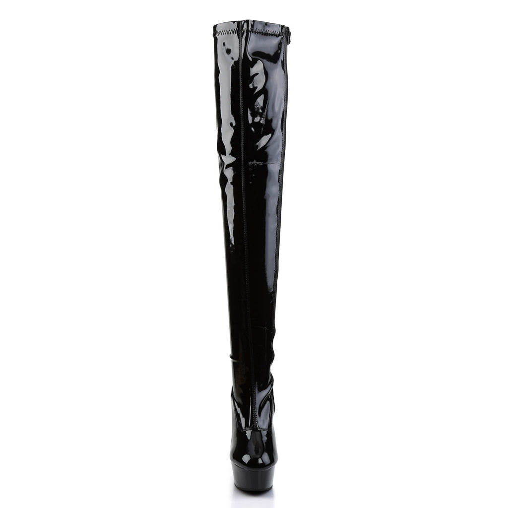 Sexy Thigh High Platform Stiletto Heel Zipper Side Boots Shoes Pleaser Pleaser DELIGHT/3000