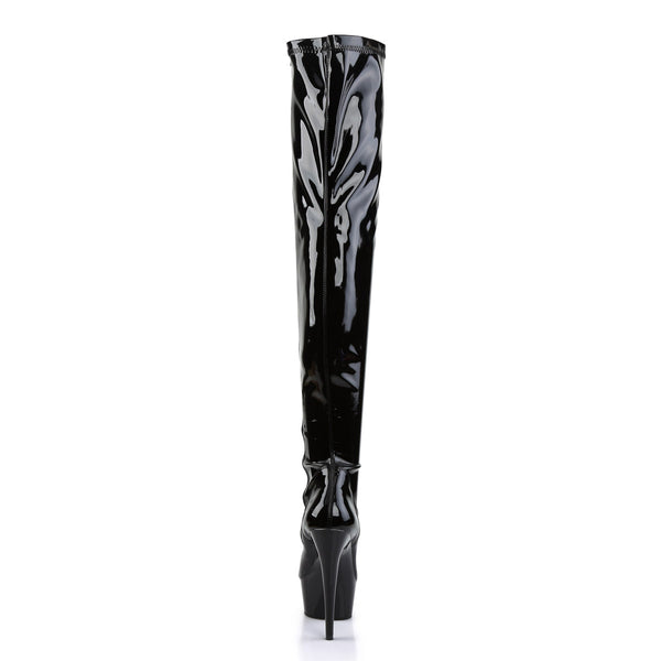 Sexy Thigh High Platform Stiletto Heel Zipper Side Boots Shoes Pleaser Pleaser DELIGHT/3000