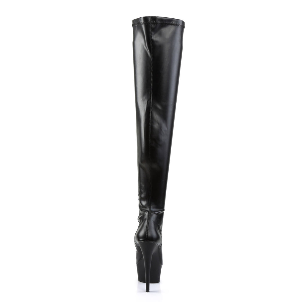Sexy Thigh High Platform Stiletto Heel Zipper Side Boots Shoes Pleaser Pleaser DELIGHT/3000
