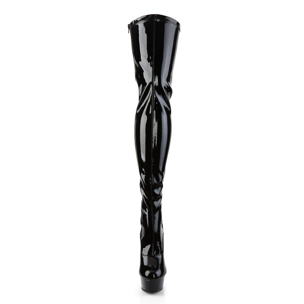 Sexy Back Lace Up Thigh High Platform Stiletto Heel Boots Shoes Pleaser Pleaser DELIGHT/3063