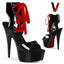 6" Heel, 1 3/4" PF Front Lace-up Sandal w/ Corset Lacing Pleaser Pleaser DELIGHT/600/14FH