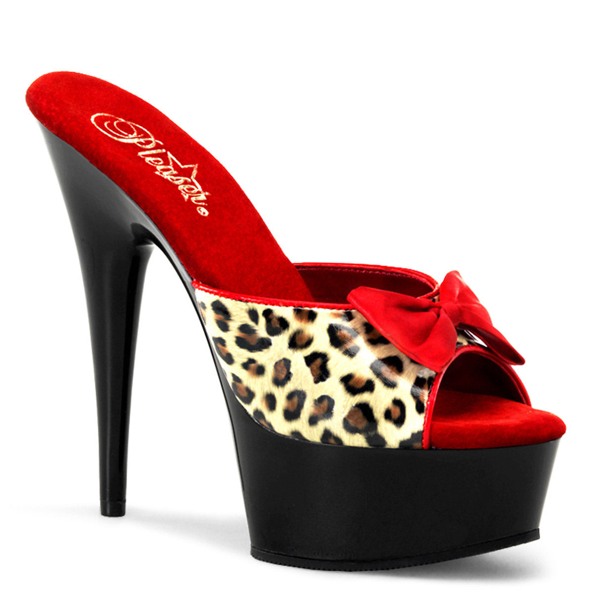 Sexy Two Tone Platform Stiletto Peep Toe Mules High Heels Shoes Pleaser Pleaser DELIGHT/601/6 Main image