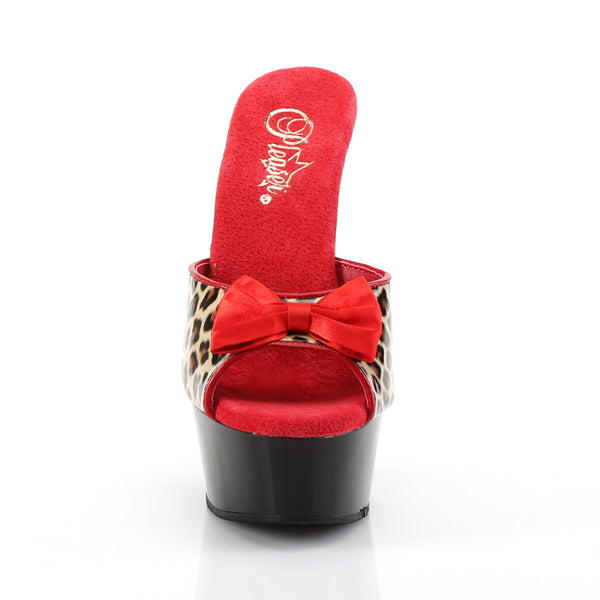 Sexy Two Tone Platform Stiletto Peep Toe Mules High Heels Shoes Pleaser Pleaser DELIGHT/601/6