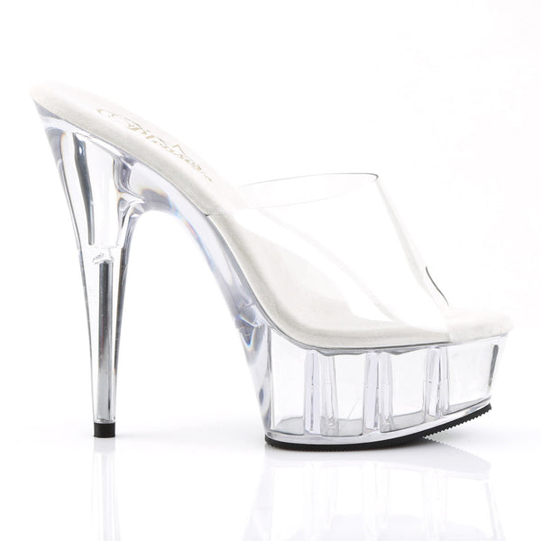 Sexy Slip On Mules Platform Stilettos Stripper High Heels Shoes Pleaser  DELIGHT/601