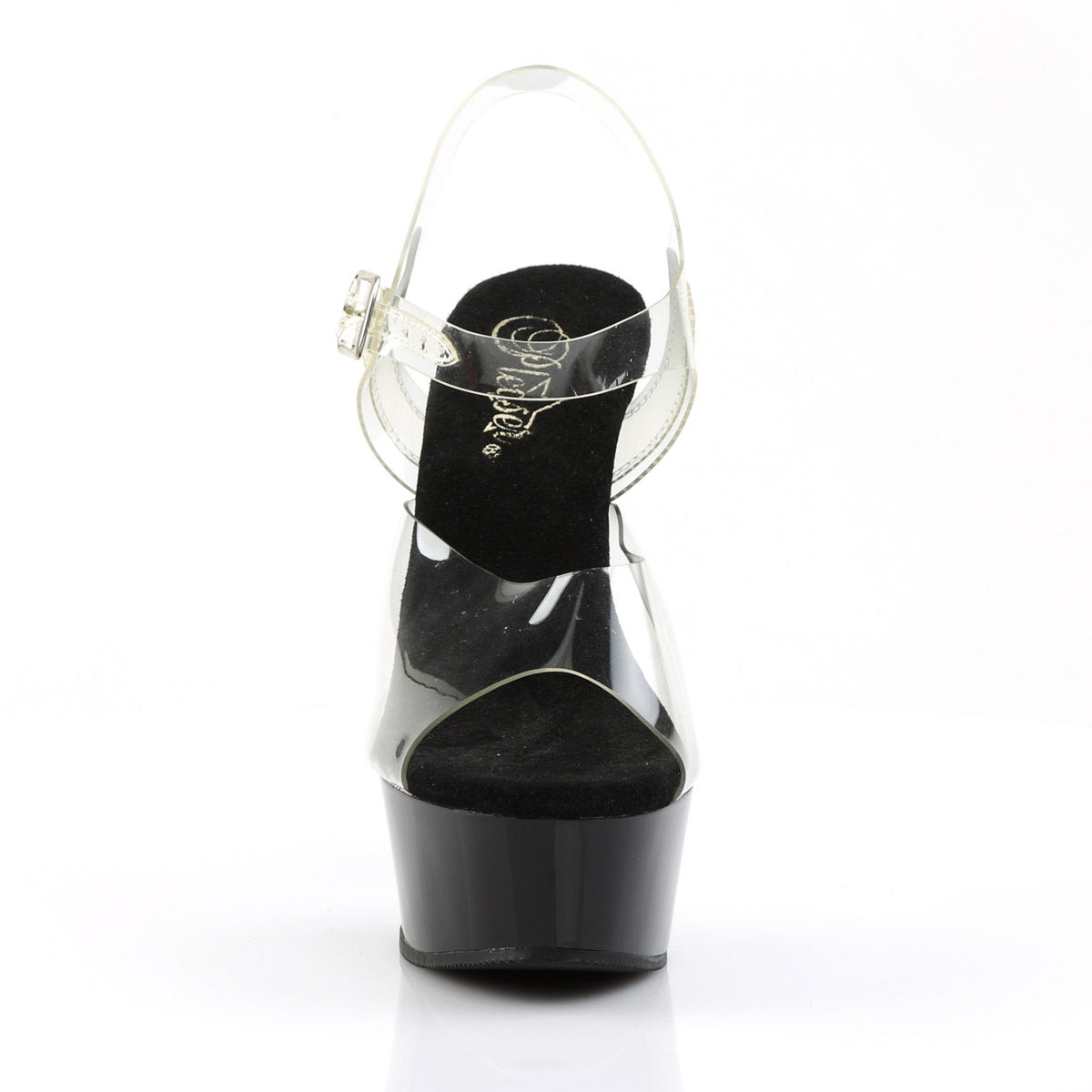 Clear Upper Sandals Platform Stiletto Ankle Strap High Heels Shoes Pleaser  DELIGHT/608