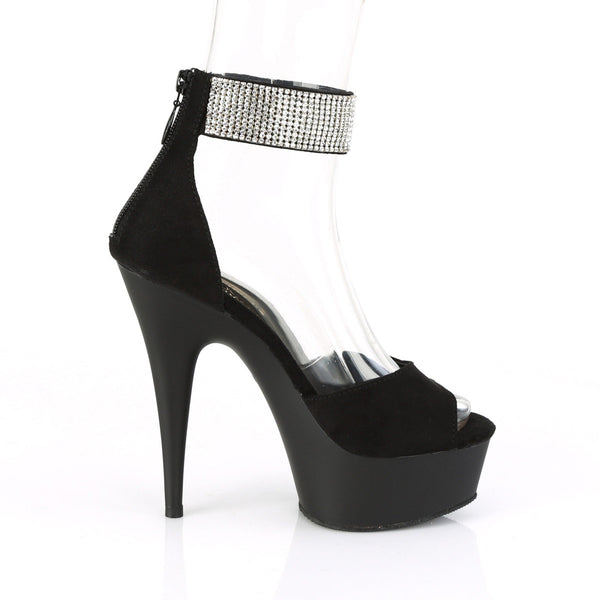 6" Heel, 1 3/4" PF d'Orsay Sandal w/ RS, Back Zip Pleaser Pleaser DELIGHT/625