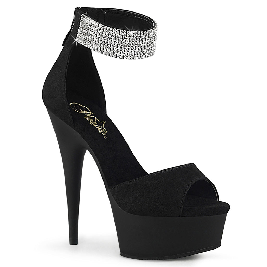6" Heel, 1 3/4" PF d'Orsay Sandal w/ RS, Back Zip Pleaser Pleaser DELIGHT/625