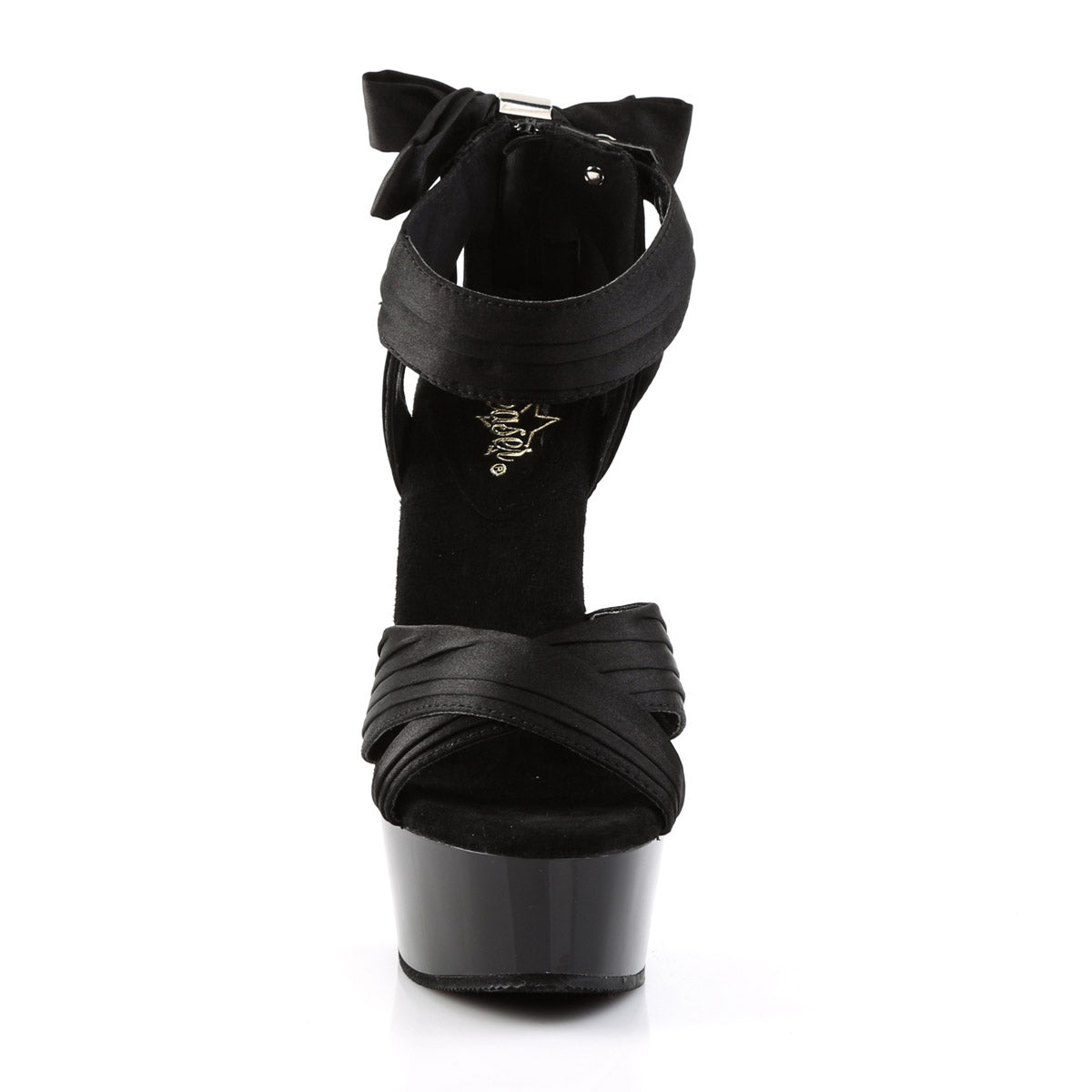 Satin Pleated Ankle Strap Platform Stiletto Sandals High Heels Shoes Pleaser Pleaser DELIGHT/668