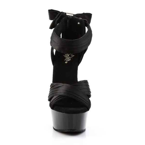 Satin Pleated Ankle Strap Platform Stiletto Sandals High Heels Shoes Pleaser Pleaser DELIGHT/668