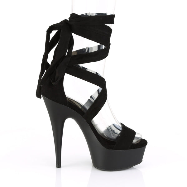 6" Heel, 1 3/4" PF Criss Cross Ankle Wrap Sandal Pleaser Pleaser DELIGHT/671