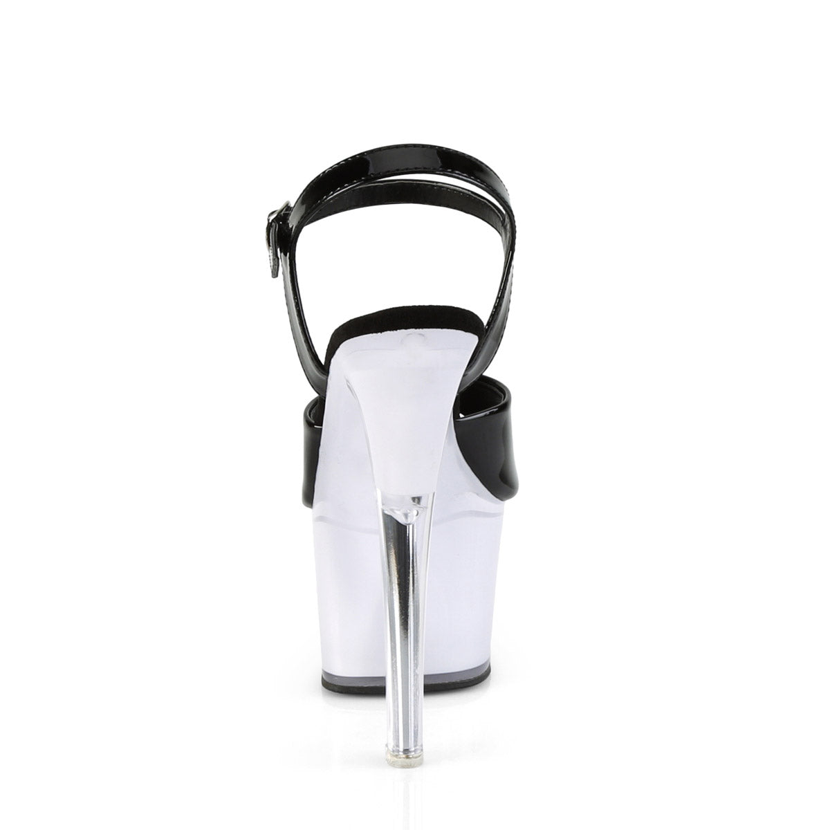 7" Heel, 2 3/4" PF LED Illuminated Ankle Strap Sandal Pleaser Pleaser DISCOLITE/709