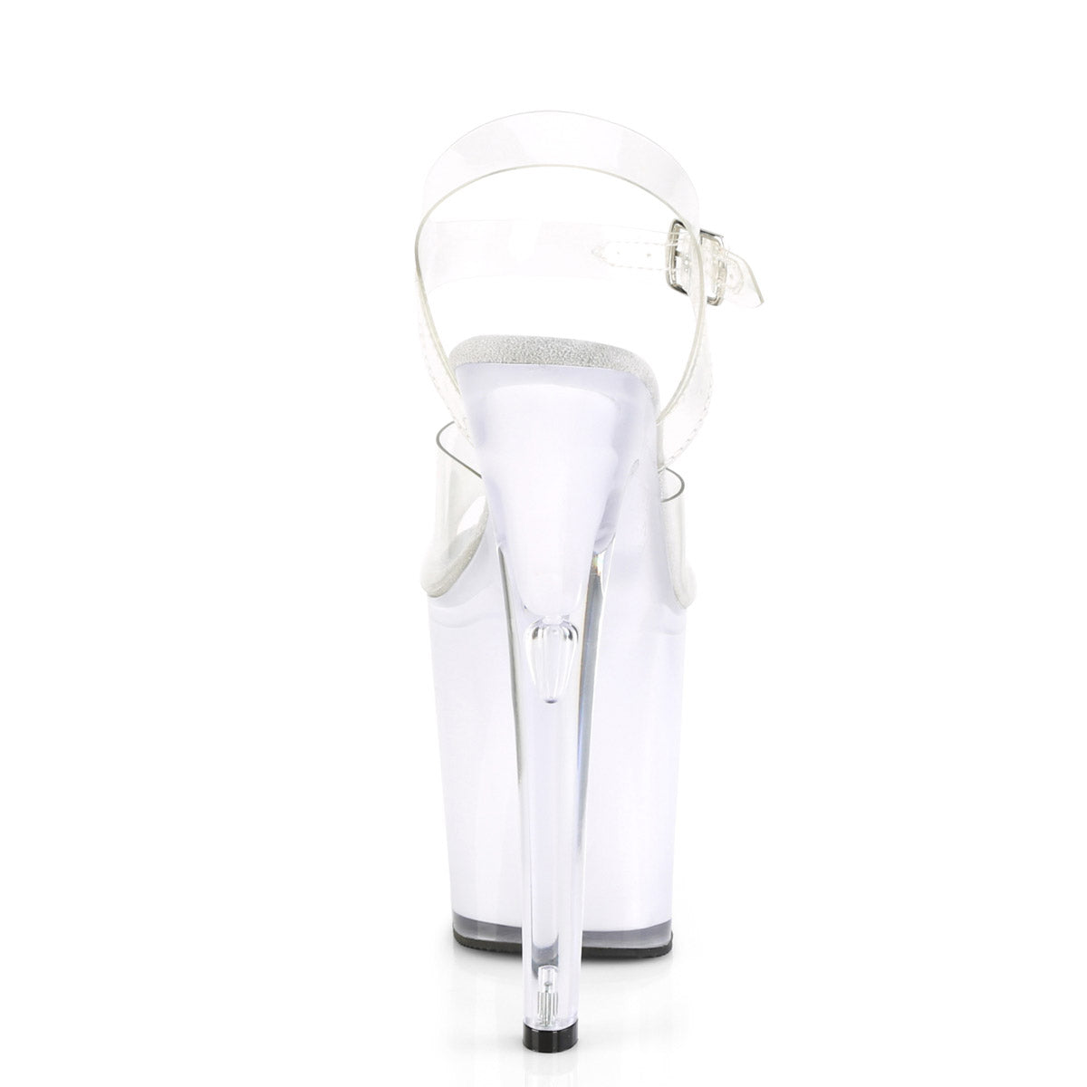 8" Heel, 4" PF LED Illuminated Ankle Strap Sandal Pleaser Pleaser DISCOLITE/808