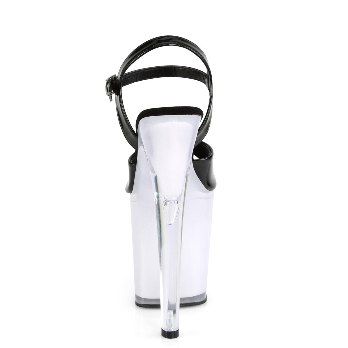 8" Heel, 4" PF LED Illuminated Ankle Strap Sandal Pleaser Pleaser DISCOLITE/809
