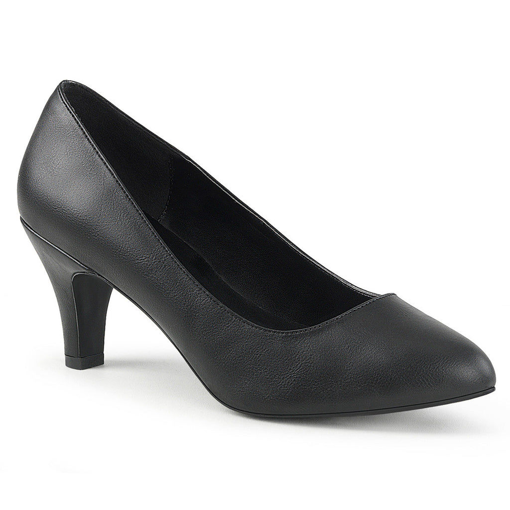 Sexy Classic Business Casual Pointed Toe Pump Block High Heels Shoes Pleaser Pleaser Pink Label DIVINE/420W
