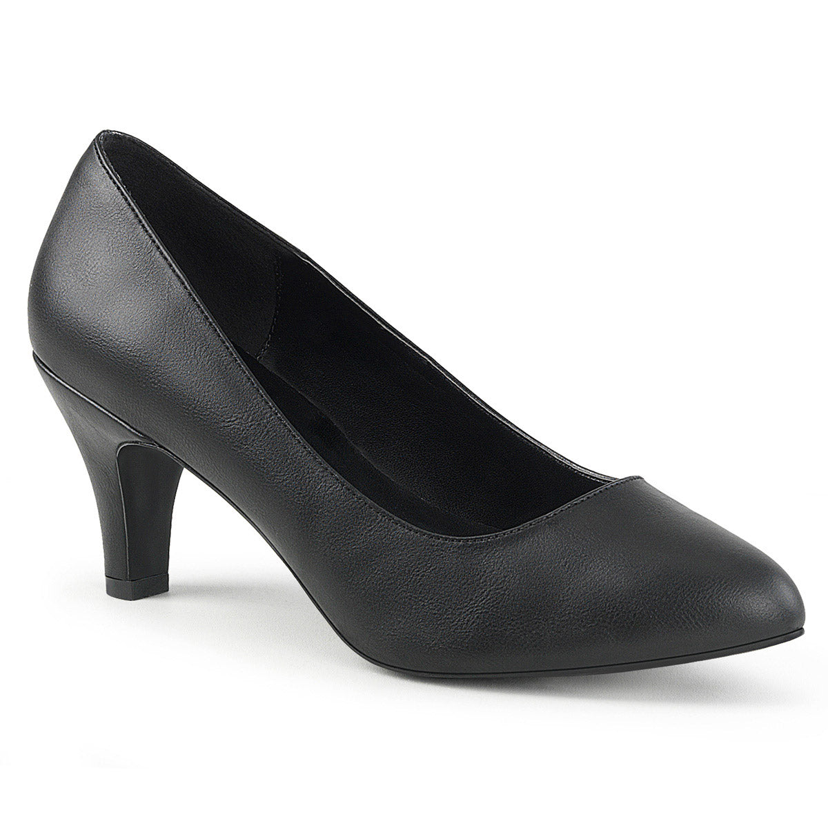 Sexy Classic Business Casual Pointed Toe Pump Block High Heels Shoes Pleaser Pleaser Pink Label DIVINE/420W