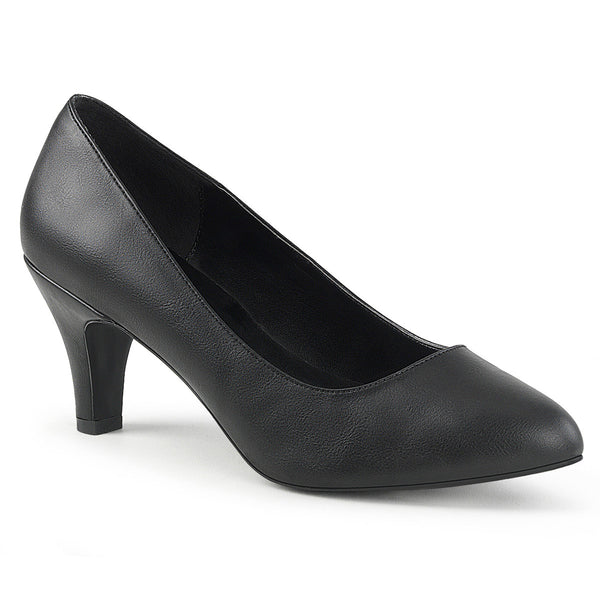 Sexy Classic Business Casual Pointed Toe Pump Block High Heels Shoes Pleaser Pleaser Pink Label DIVINE/420W