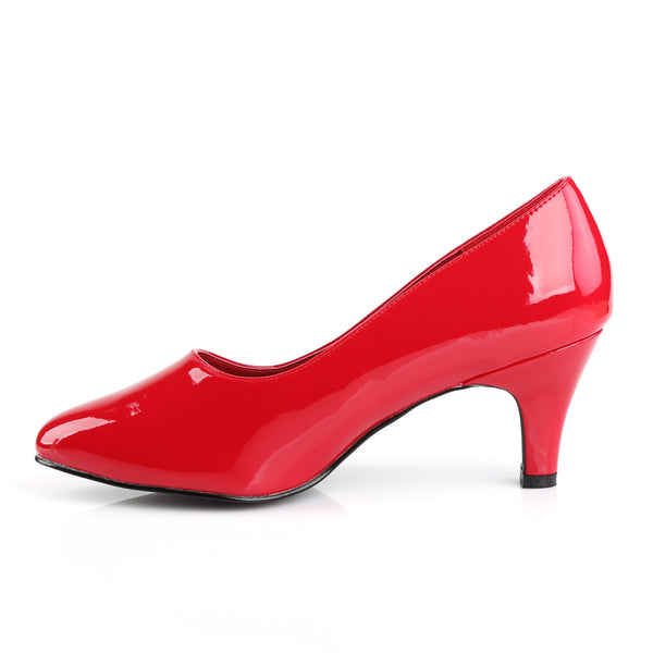 Sexy Classic Business Casual Pointed Toe Pump Block High Heels Shoes Pleaser Pleaser Pink Label DIVINE/420W