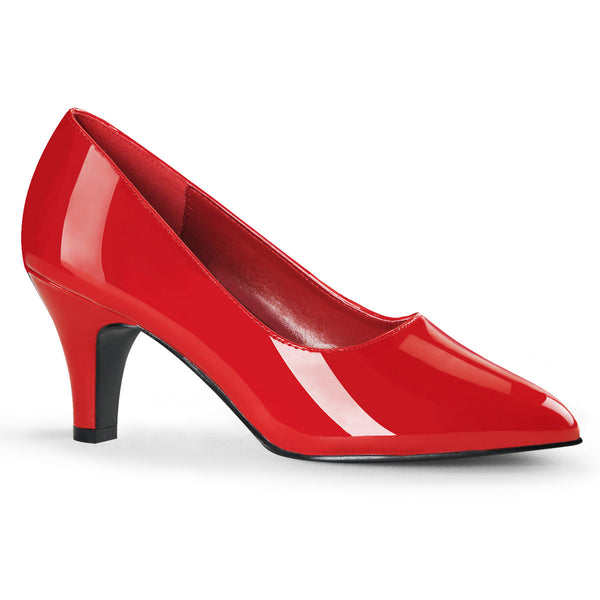 Sexy Classic Business Casual Pointed Toe Pump Block High Heels Shoes Pleaser Pleaser Pink Label DIVINE/420W