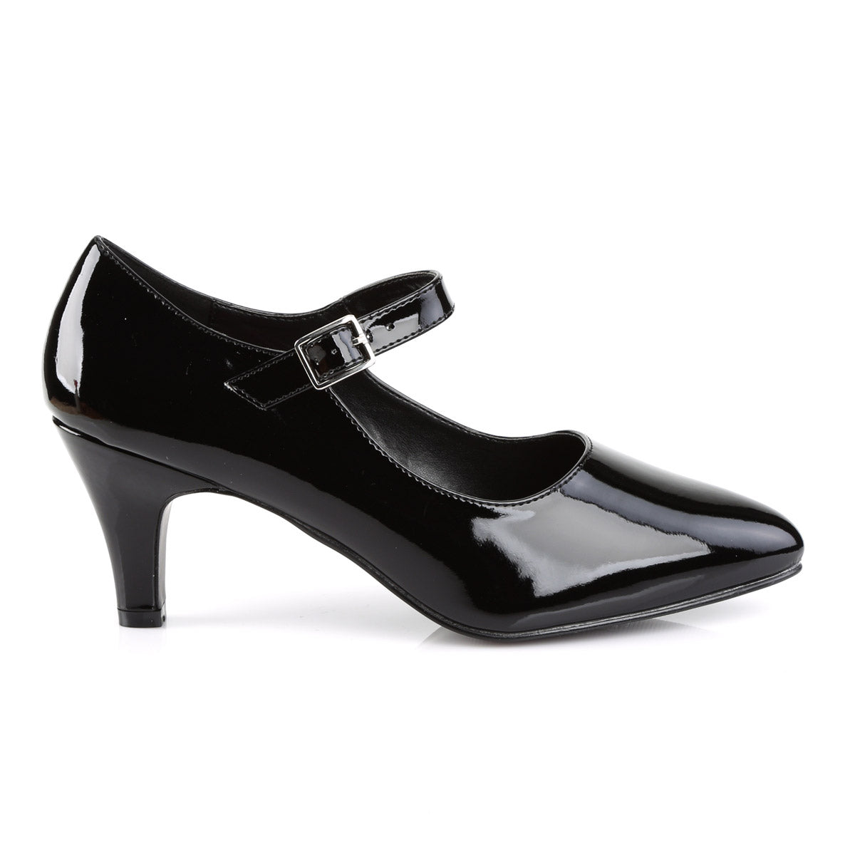 Classic D'Orsay Mary Jane Pumps Pointed Toe Block High Heels Shoes Pleaser Pleaser Pink Label DIVINE/440